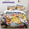 Dragon Ball Non-Fading Bedding Set HD Print Duvet Cover with Pillowcases Soft Durable