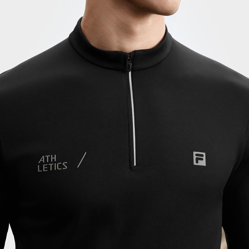 New FILA Fitness T Shirts Men's Pitch Black A11M531201FBK