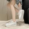 College style platform white shoes women's autumn new lace-up casual shoes student versatile simple board shoes
