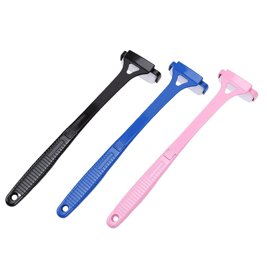 3pcs Back Lotion Applicator Foldable Non Slip Grip Long Handle Sunscreen Self Tanner Medication Application Roller