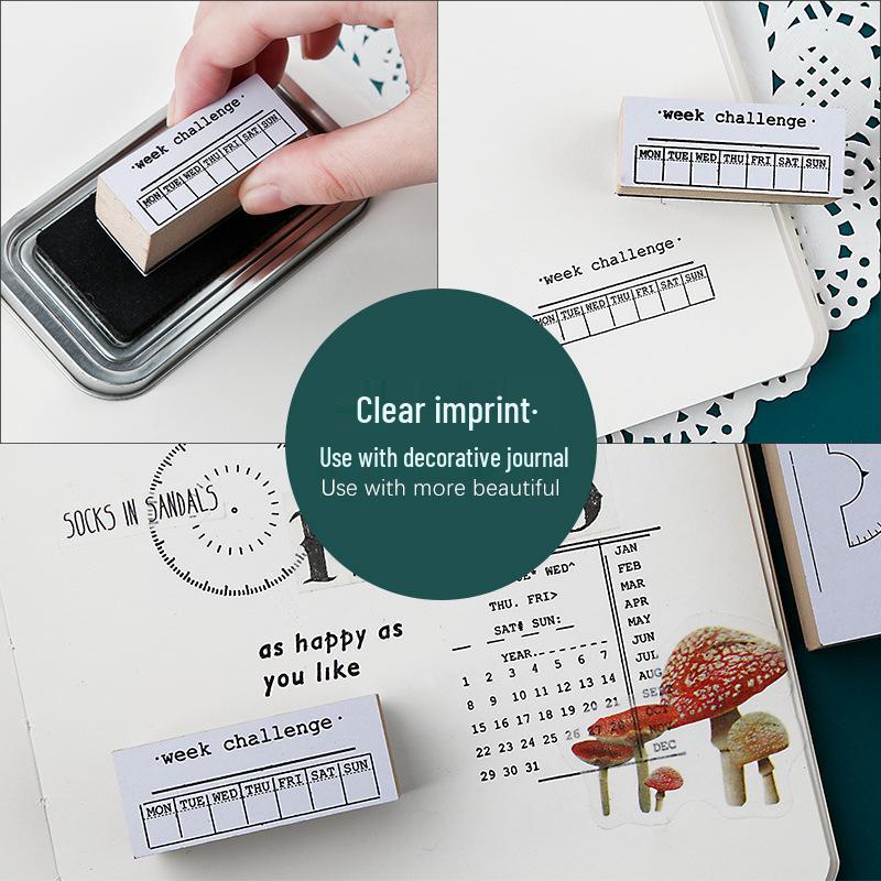 Time Management Planner: Weekly & Daily Calendar, Date Timeline, Check-in, TODO List, Monthly Stamp