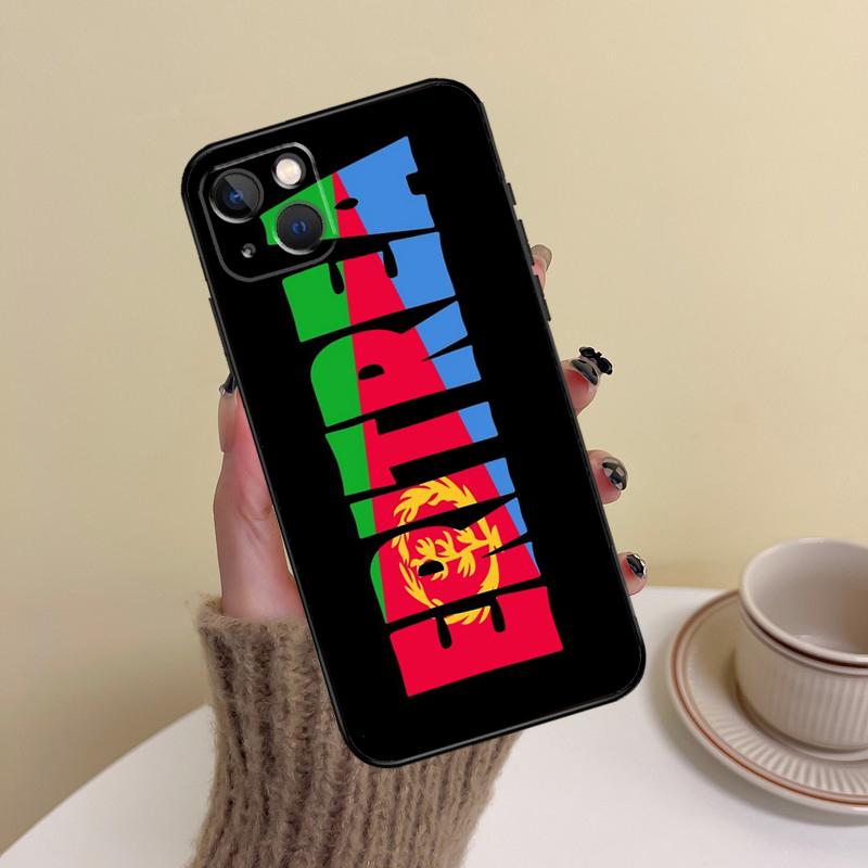 Eritrea Flag Phone Case For iPhone 17 16 15 14 13 11 12 Pro Max mini 15 16 Plus 16e 17 Air Cover Funda