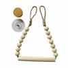 Nordic  Style Wood Tissue Holder Handwoven  Rope Roll  Paper Holder  Towel Display