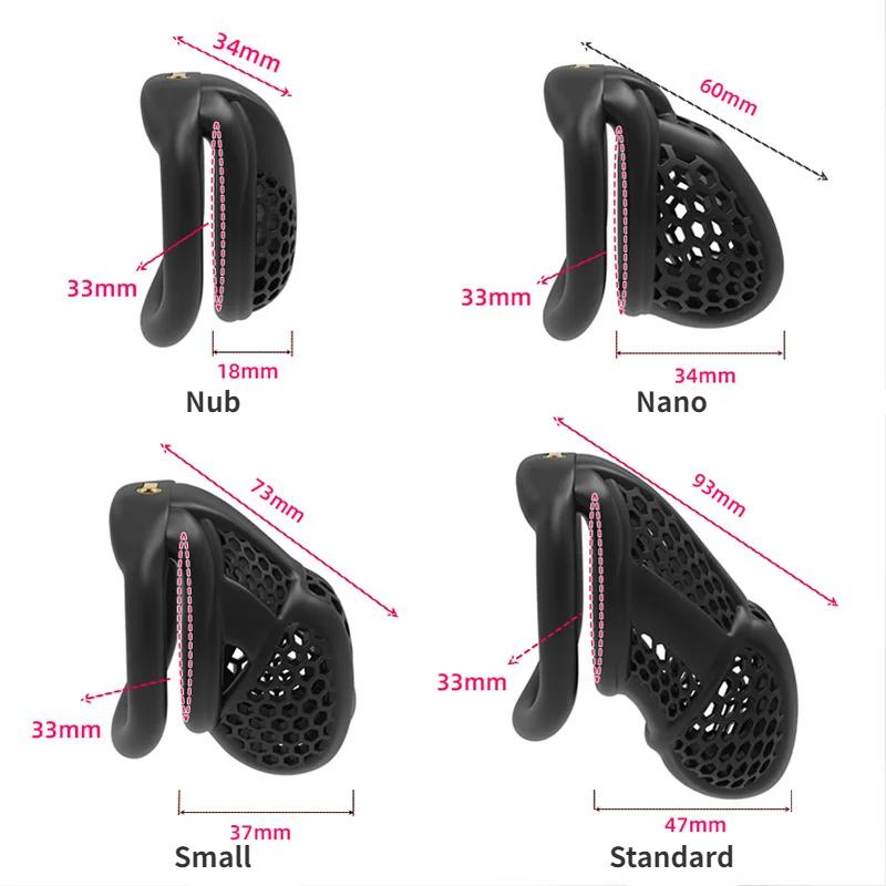 2025 New Male Chastity Cage Embedded Small Lock with Soft Silicone Catheter and 4 Size Cock Rings Adult Abstinence Sex Toys for Men Intimate Pleasure 