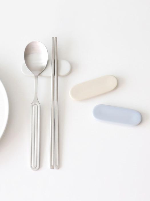 

kamomekitchen satin spoon rest 3 colors cream