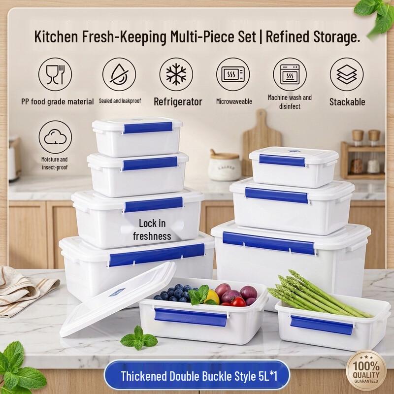 Chuan Ye Food-Grade Thickened Double-Buckle Storage Container