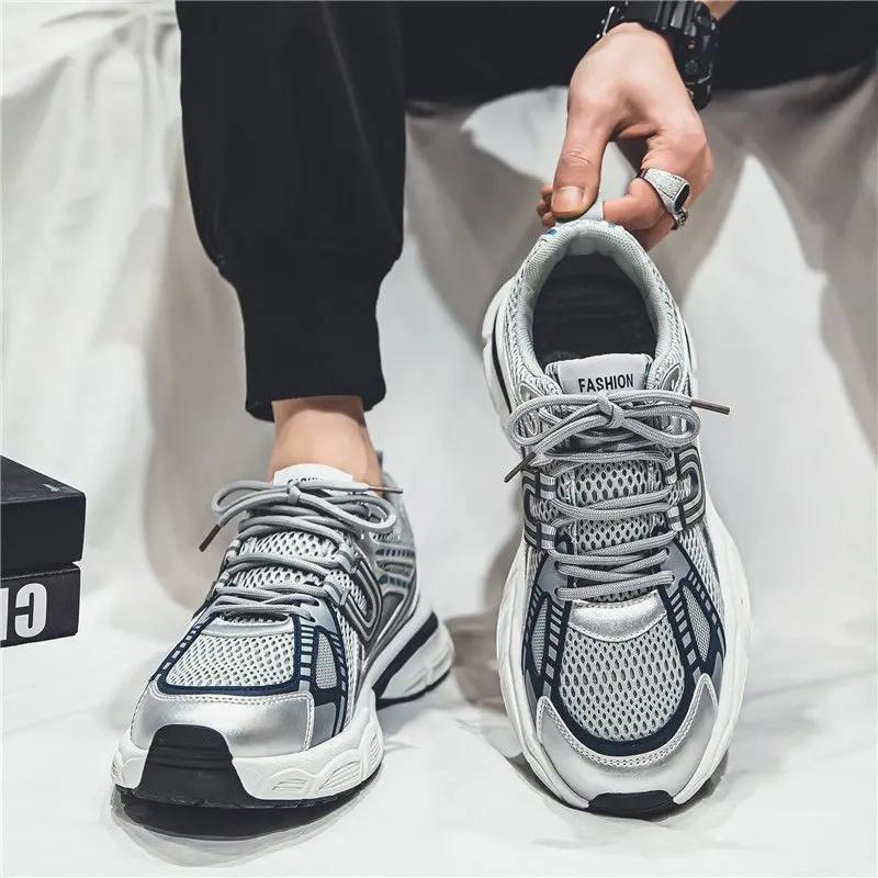 Fashion Mesh Upper Sports Shoes for Men Running Light Gym Stylish Athletic Size 9 Lightweight On Clearance Man Casual Sneaker Breathable