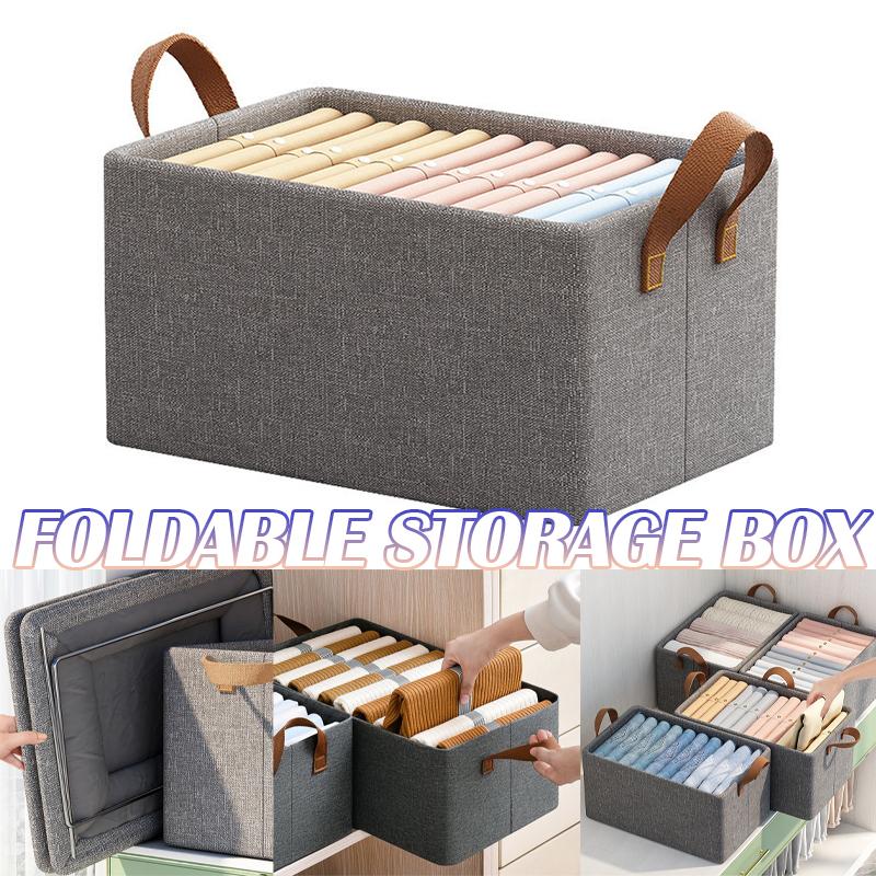 Stronger Folding Storage Box Clothes and Pants Household Split Drawer Wardrobe Storage Box Clothing Organizers
