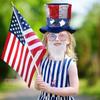 Patriotic Independence Day Outfits American Flag Costumes Accessories 4th of July Costume for Dress Up Cosplay Party
