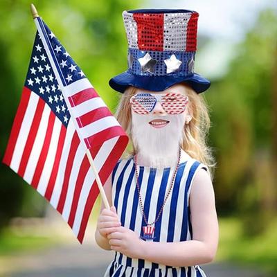 Patriotic Independence Day Outfits American Flag Costumes Accessories 4th of July Costume for Dress Up Cosplay Party