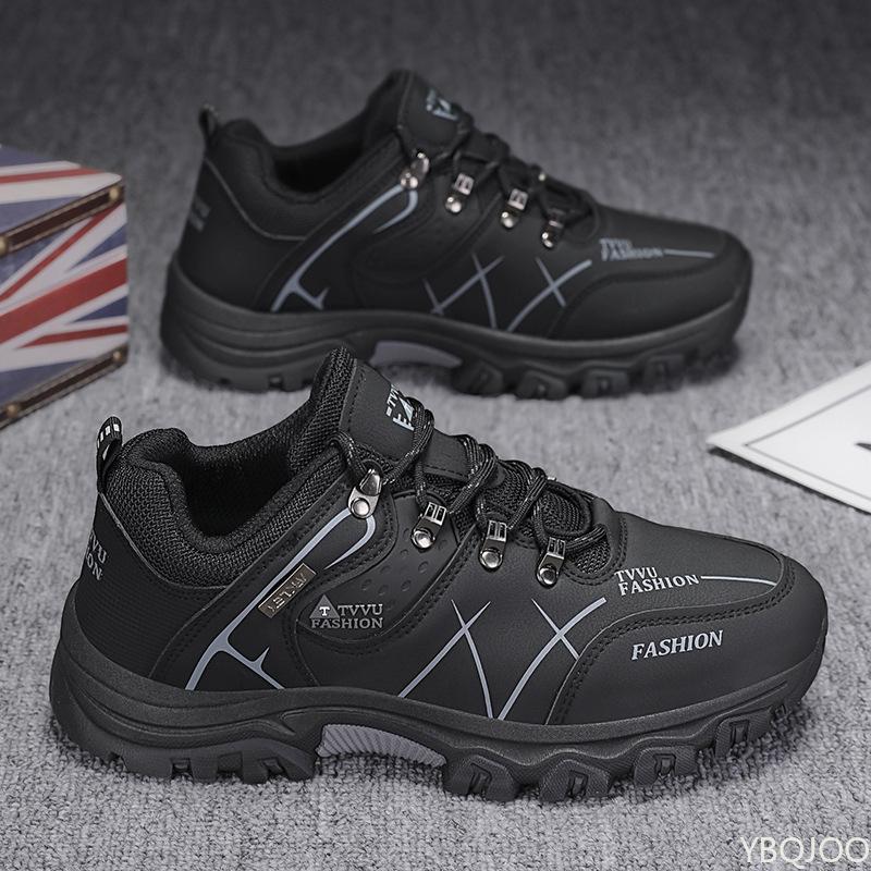 Fashion Spring new men's sports shoes waterproof anti slip breathable hiking shoes simple comfortable men's wear-resistant shoes