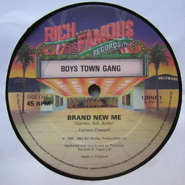 12inch Record BOYS TOWN GANG  Brand New Me 12RNF1 Rich And Famous 1984 UK SoulFunk Used