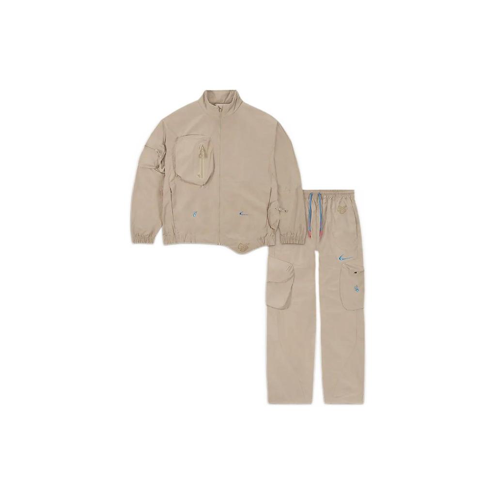 Nike x Off-White Asymmetric Hem Waterproof Functional Sportswear Set FW22 Men Sportswear Set Khaki DN1705-247