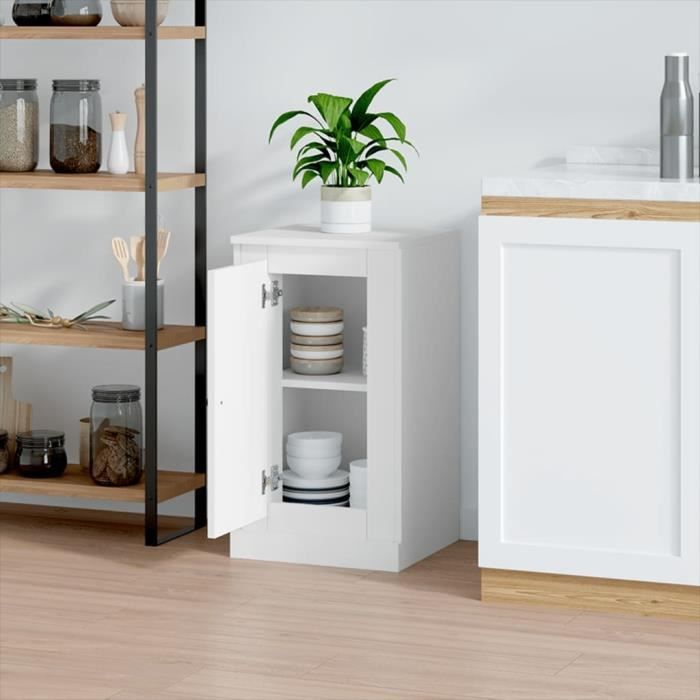 VidaXL Buffet blanc 37,5x35,5x67,5 cm bois d'ingénierie 816200