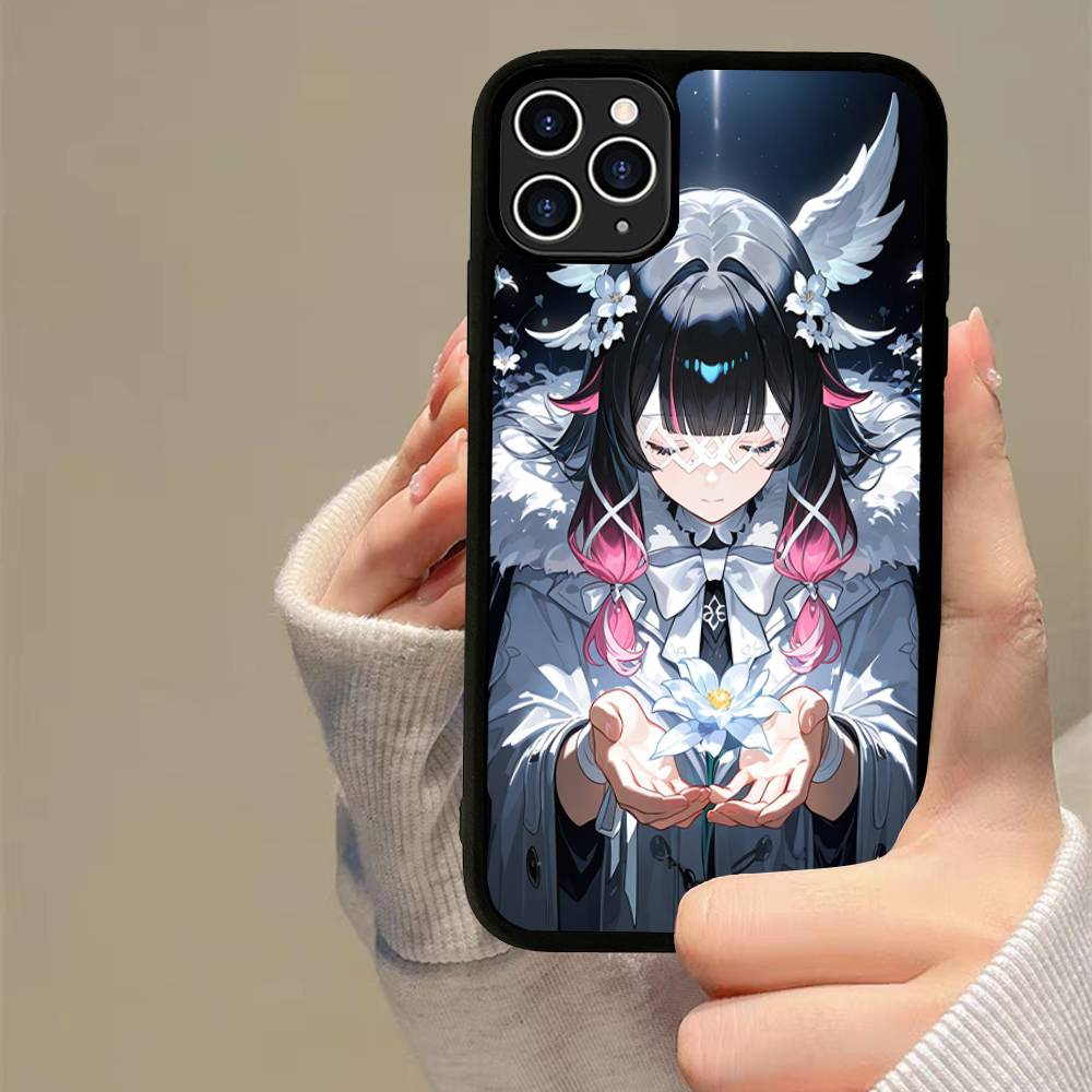 Genshin Impact Columbina PC+TPU Phone Case For iPhone 17 16 15 14 13 12 11 Pro Max Plus Kawaii Cartoon Cover