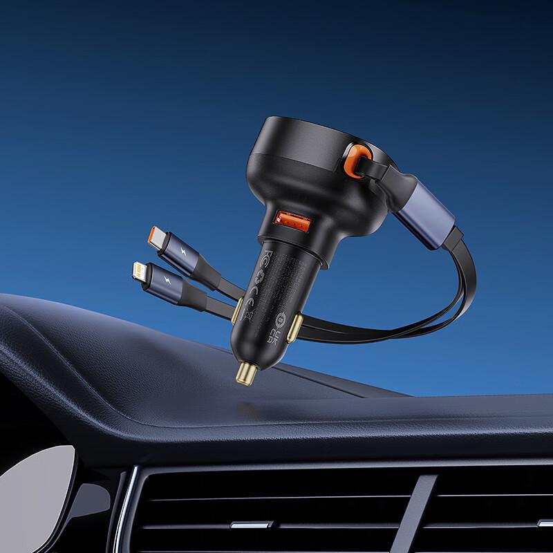 Baseus Retractable Cable Car Charger