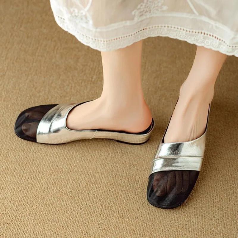 Fashion Breathable Mesh Shoes Comfortable Elegan Waterproof Shoe 2025 Luxury Slides High Quality Pvc Women's Slippers and Ladies Sandals