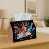 1pc Colorful Music Book Illustration Tissue Box - Creative Musical Imagination, 17.02*25.91cm, Ideal for Kitchen, Living Room, Bedroom, Bathroom - Hol