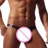 Atmungsaktiver nahtloser Eis-Seiden-Herren-Slip U-konvexer niedriger Bund Tanga für den Innengebrauch
