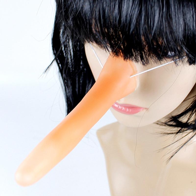 Witch Fingers Nails Halloween Costume Props Fake Witch Nose for Party Club