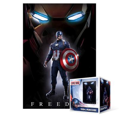 108 Piece Jigsaw Puzzle - Marvel Civil War Captain America (Mini), Popular Korean Puzzle