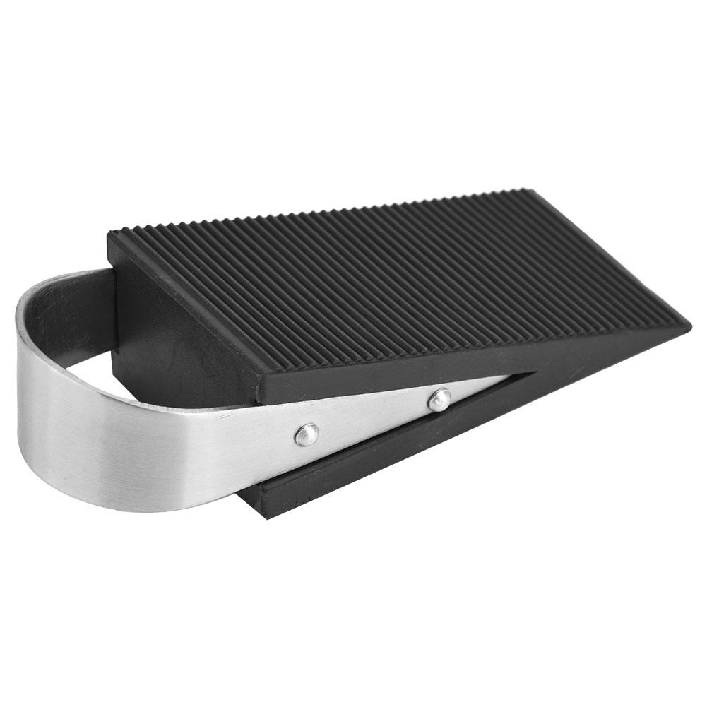 Rubber Door  , Stainless Steel Door Stopper with Modern Design, for Home School Use, Works On All  S