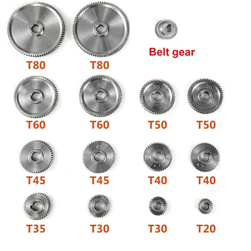 Roți dințate metalice 80T/60T/50T/45T/40T/35T/30T/25T/20T pentru mini-strung roată dințată strung metalic accesorii strung roată dințată metalică strung