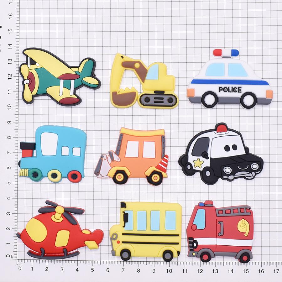 6Pcs Creative Cartoon Car Fridge Magnets For Kids Small Size Magnetic Fridge Magnet Transportation Magnets
