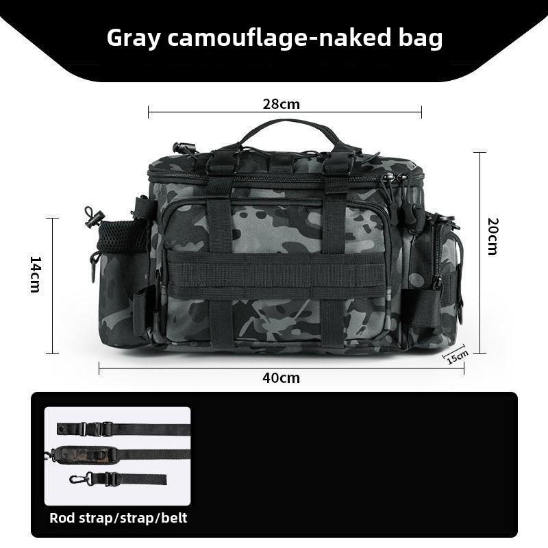 "Luya Multifunctional Waterproof Fishing Gear Waist & Messenger Bag – Large Capacity Rod & Storage Bag"