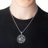 Mode Fünfzackiger Stern Herren Anhänger Halskette Retro Motorrad Schutzschmuck Jubiläumsgeschenk