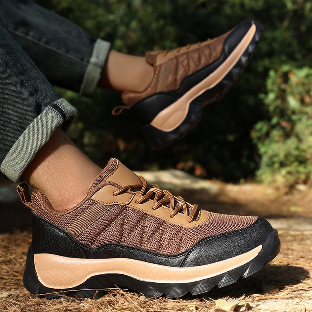 TUINANLE Non-slip Men Hiking Shoes Breathable Outdoor Wear Resistant Climbing Men Sneakers Tourism Mountain Shoes