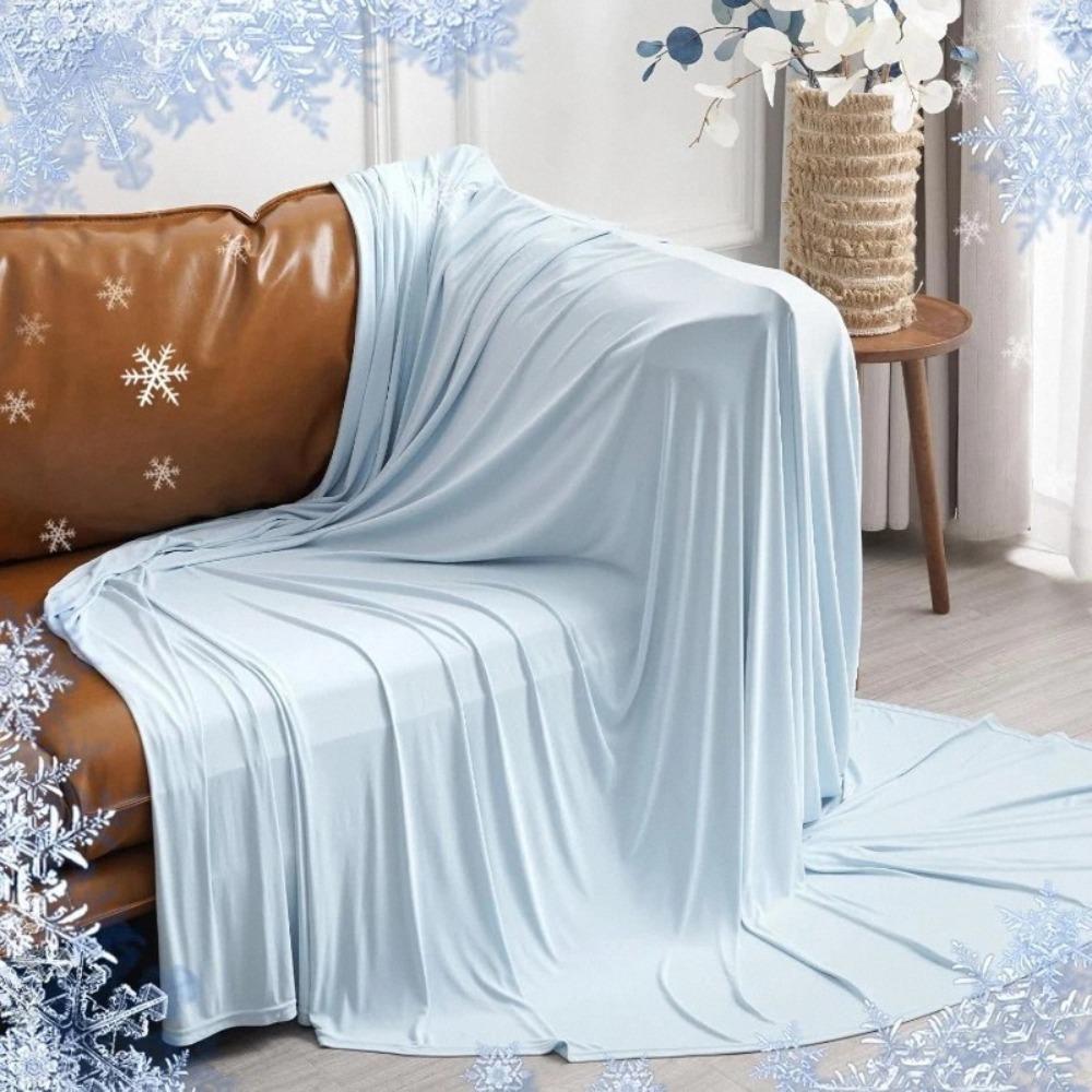 Lightweight Throw Blanket Ultra Soft Air Conditioning Quilt Practical Summer Cooling Blanket Sofa