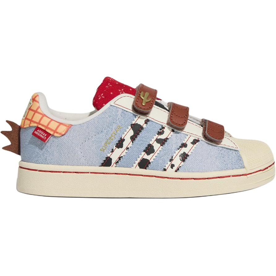Adidas Disney X Superstar 2 Bequeme Vielseitige Low-Top Kinder-Sneaker Kinder-Sneaker Blau KK4471