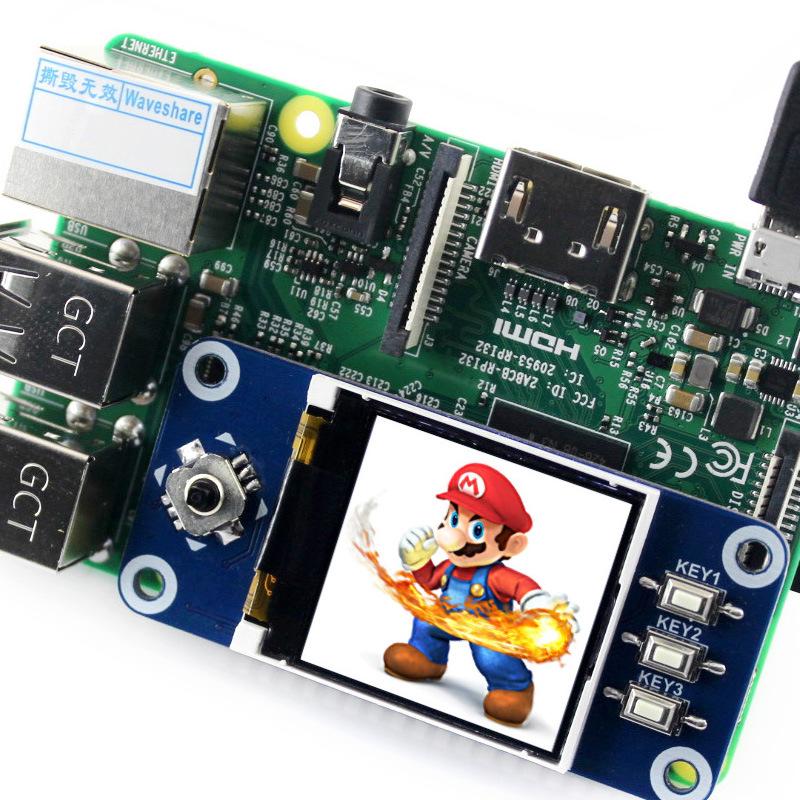 Weixue 1.44-inch Color LCD Display for Raspberry Pi 4/3B+, SPI Interface