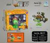 Plants vs. Zombies Egyptian Zombie Doctor and Triple Pea Pod Shooter Card Game Toy Set