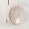 White Waterproof Analog Quartz Plastic Wall Clock Art Deco Design Custom Logo Suction Cup Mount Living Room