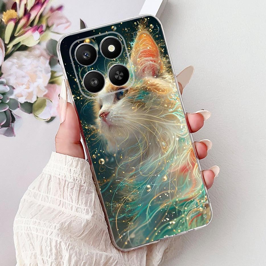For Honor 400 Smart 5G Case LGN-NX1 Luxury Butterfly Painted Cover Soft Silicone Case For Honor X7d HonorX7d Honor400 Smart Bags