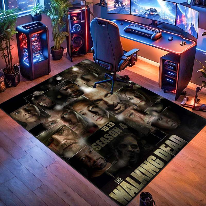 Apocalyptic Warrior Uprising Carpet Suitable for All Seasons Living Room and Bedroom Mats Doormat Office Chair Cushion Fashion