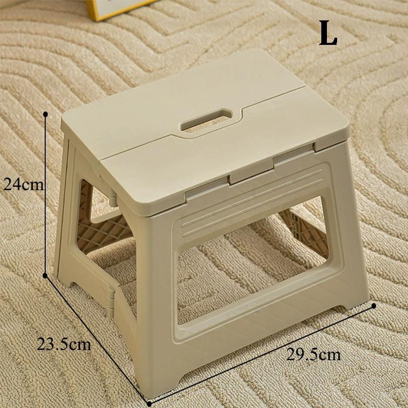 Folding Step Stool Lightweight Plastic Step Stool Foldable Step Stools Non Slip Folding Stools for Kitchen Bathroom Bedroom