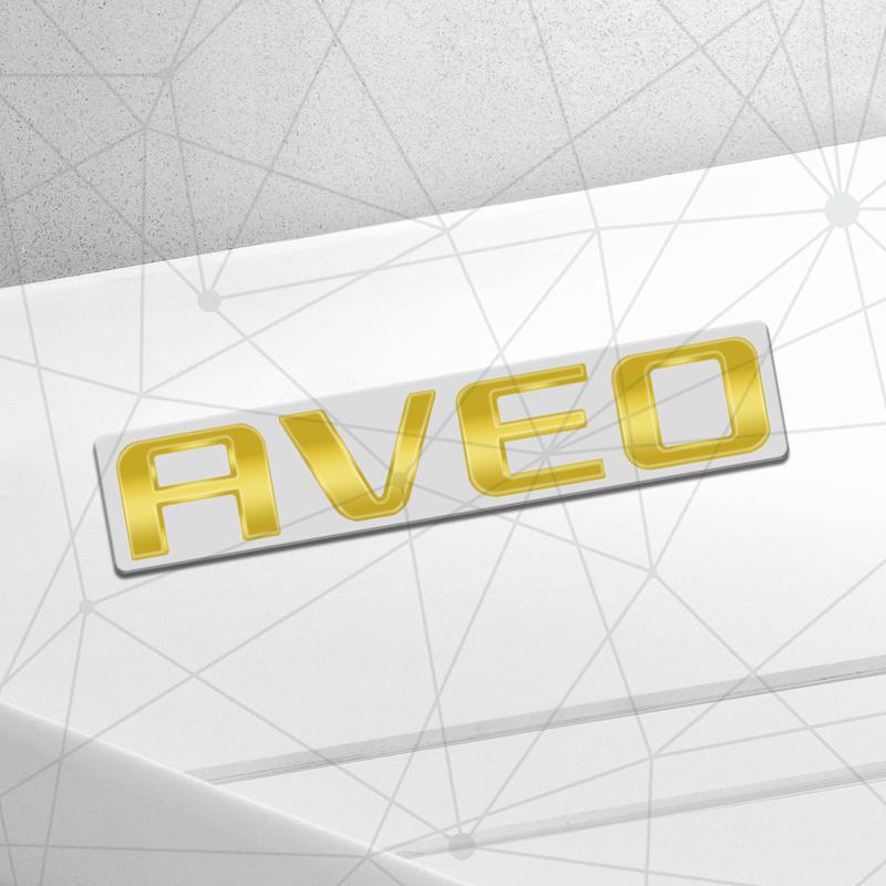 3D Auto Metaal AVEO Badge Auto Achterklep Embleem Sticker LOGO Decoratie Voor Chevrolet Cruze Spark Sail Orlando Sonic Carrosserie Styling