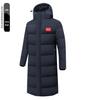 National Standard Long Down Jacket - Unisex Winter Training Coat for Students & Fans