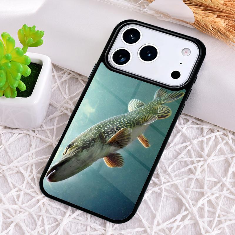 FISHING 3 RODS BY LAKE fish Colored Phone Case for iPhone 17 Air 16 15 11 12 14 13 Pro Max Shockproof Cover