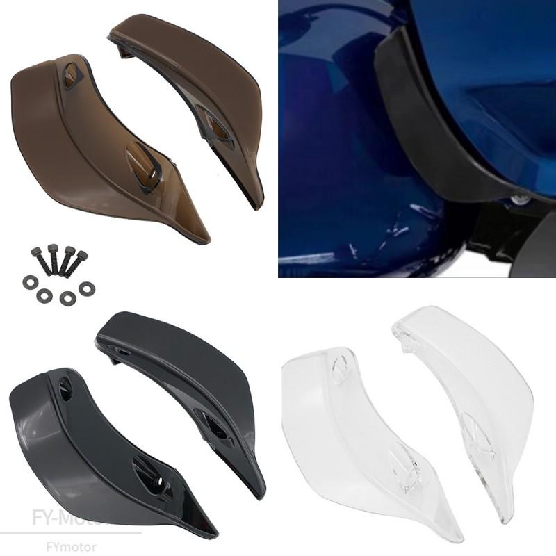 Harley-Davidson Road Glide Custom 2015-2022 Side Fairing Winglet Wind Deflector Black Smoke White