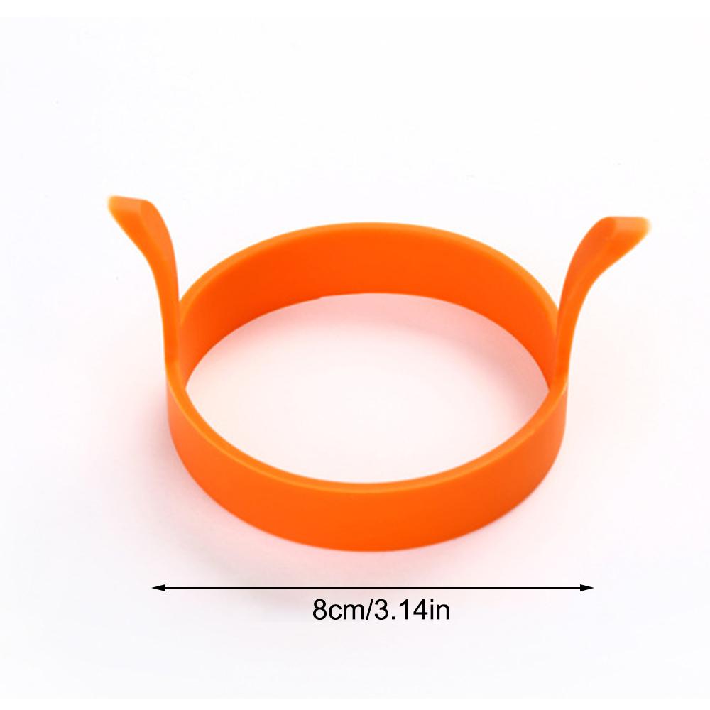 Omelette Ring Round Silicone Maker Non-Stick Non-Slip Heat-Insulating Omelette Ring Fried Egg Mold Household Tools Kitchen
