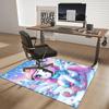 1pc Unicorn Fantasy Office Chair Mat - Anime Cartoon Design, Non-Slip Carpet for Home and Office Decor, Suitable for All Seasons.H018