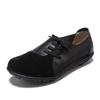 Hot Sale Spring Autumn Women Platform Sneakers Shoes Lace Up Genuine Leather Shoes Ladies Flat Shoes Women Flats Creepers
