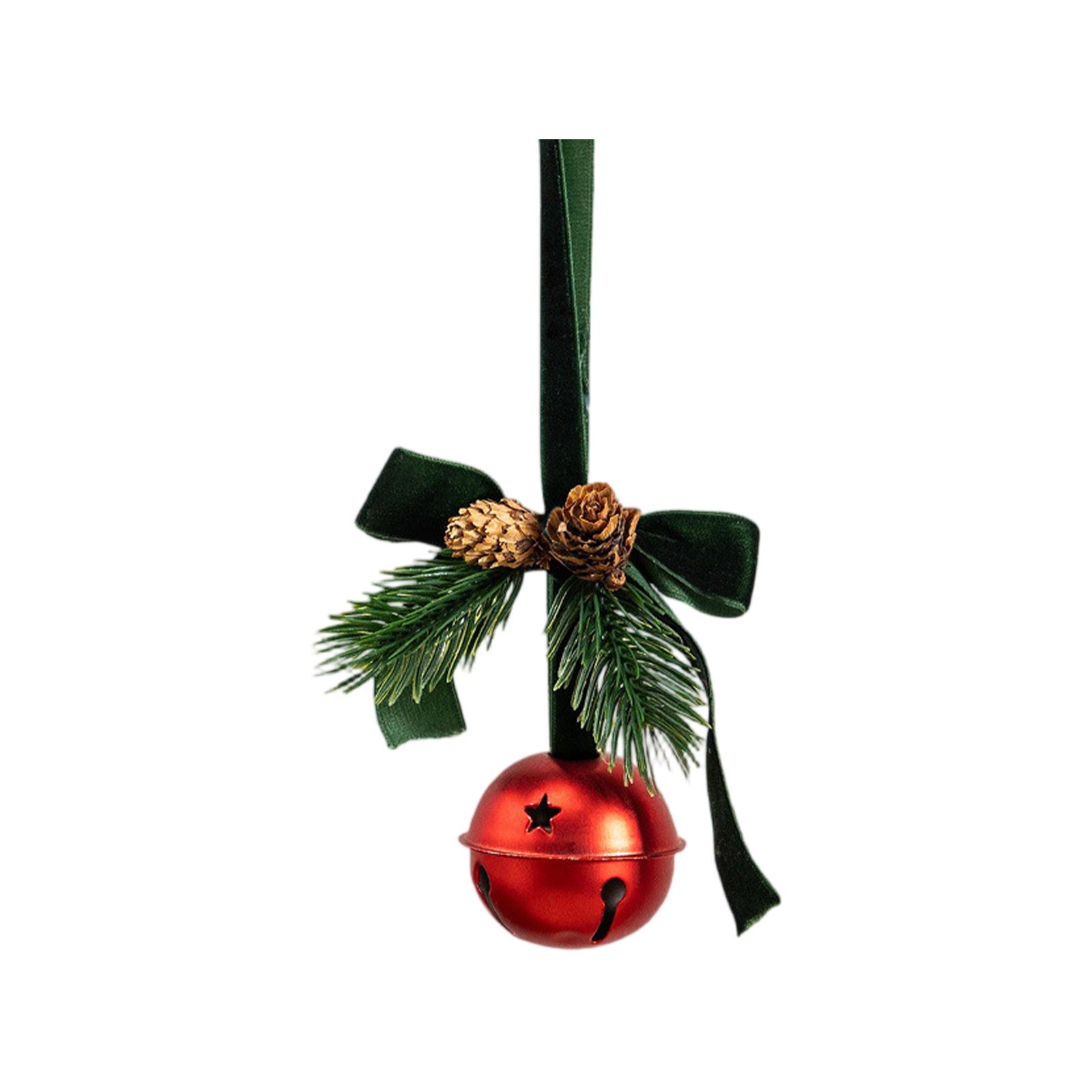 

Рождественская атмосфера Украшение Венок Бант Колокольчик Подвеска на елку Украшение Сцена мероприятия в торговом центре One Size