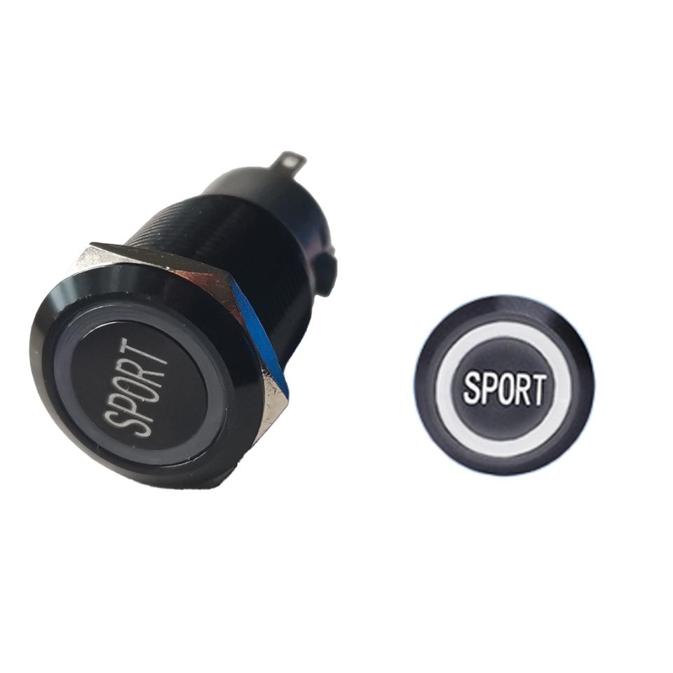 19Mm Metal Push Button Switch 1No1Nc Momentary Latching Ip67 E60 Car Start Ignition Push Button Switch With Led Light 12V 24V