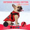 Pet Dog Winter Warm Coat Zip-Up 2-Leg Cotton Clothes Small Medium Dogs