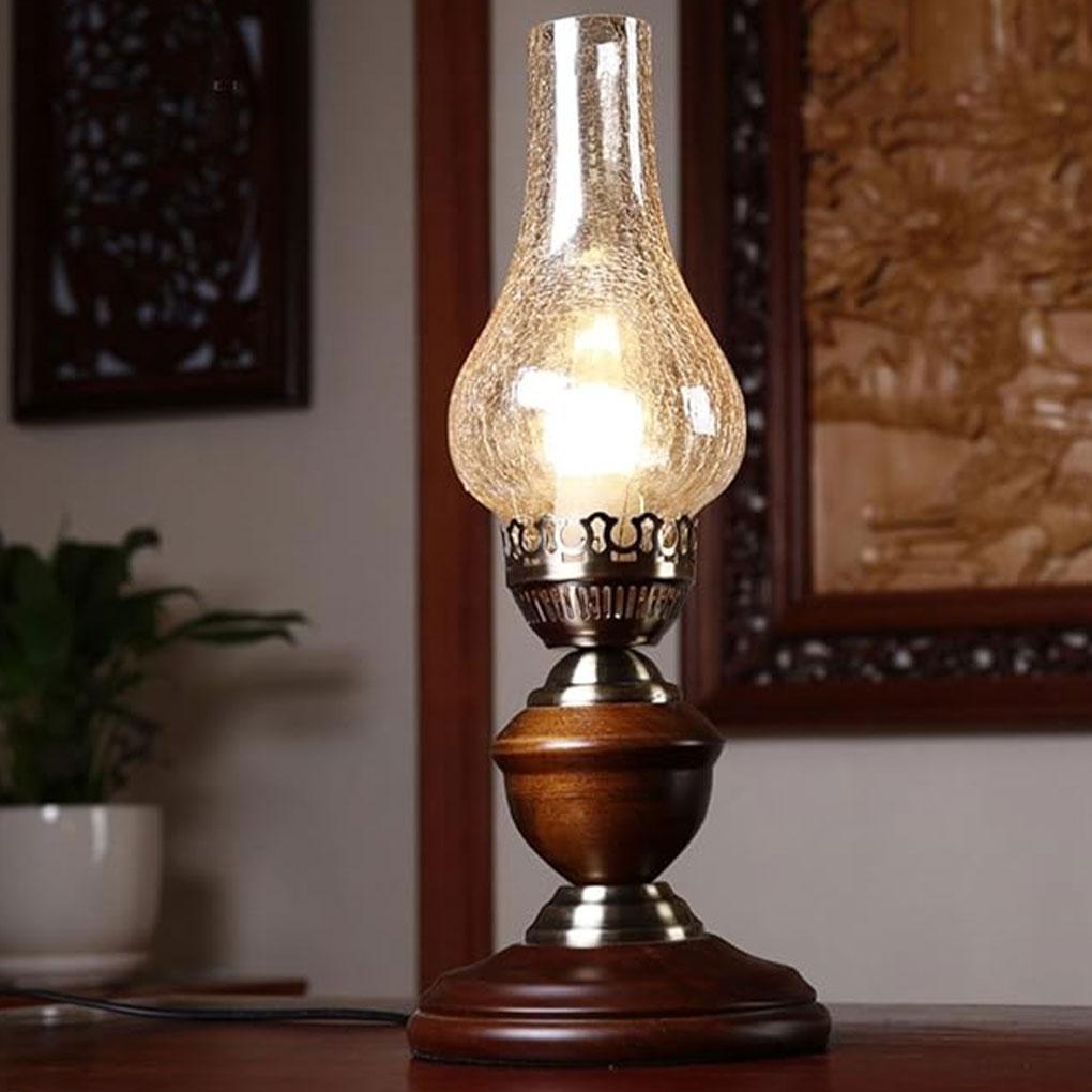 Easy To Night Light Suitable For Various Occasions Antique Oil Lamp Retro Table Lamp Kerosene Lamp